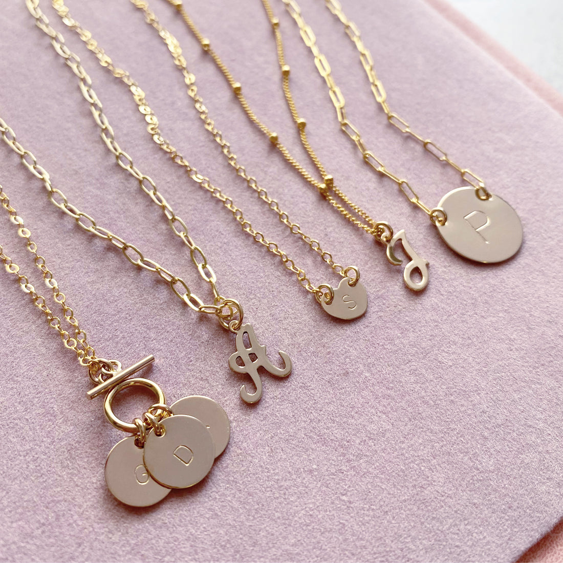 Goldie Double disc and toggle necklace - Gold, Silver >>