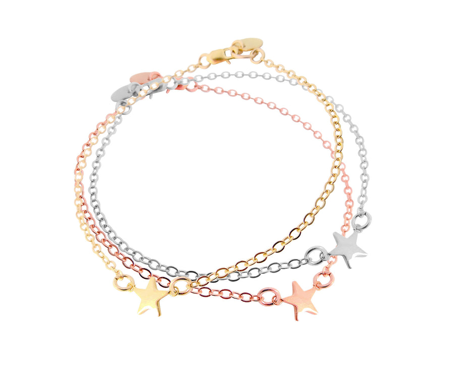 Stella - Mini Star Bracelet - Gold, Silver, Rose Gold >>