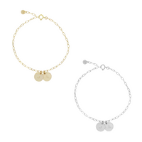 Sofia Disc Bracelet - Gold, Silver