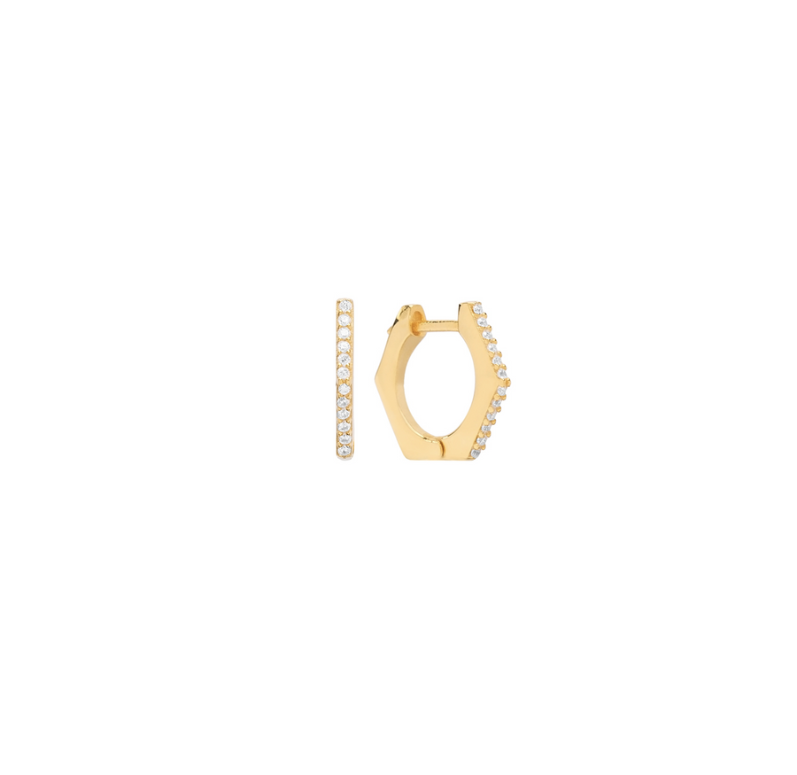 Dillon Lily Pave Crystal Hoop