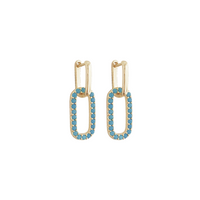 Dillon - Liv Earrings- Turquoise, Pink,Navy, Crystal