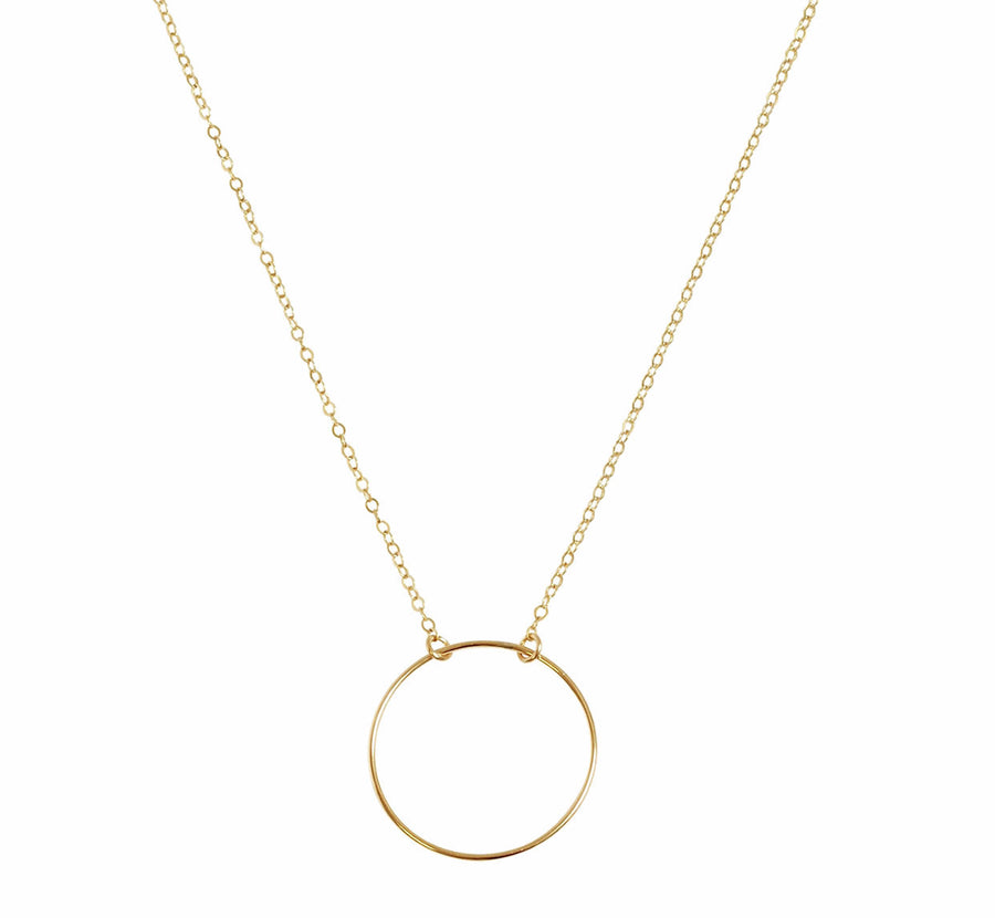 The Izzy - Large O Necklace in Gold color
