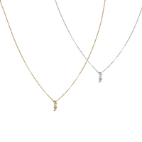 Mini Tusk Necklace - Gold, Silver, Rose Gold >>