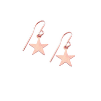 Mini Star Earrings in Rose Gold Color