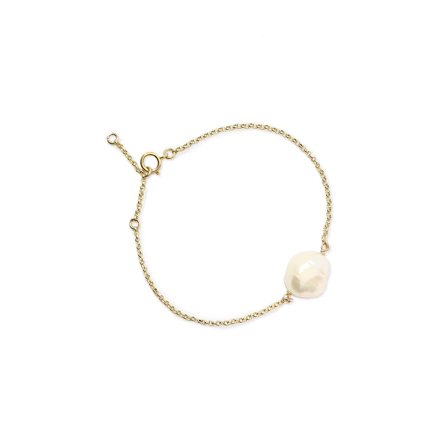 Emmy Baroque Pearl Bracelet - Gold, Silver >>