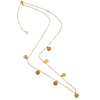 The Pepper Short Multi Disc Necklace Gold, Silver
