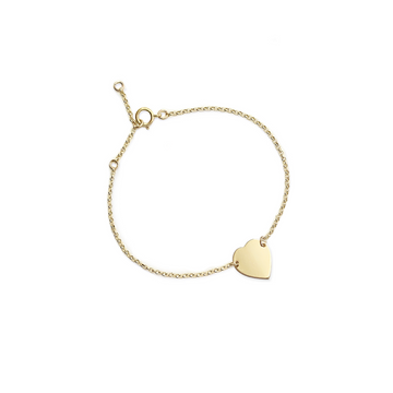 Perry Heart Bracelet- Gold, Silver, Rose Gold >>