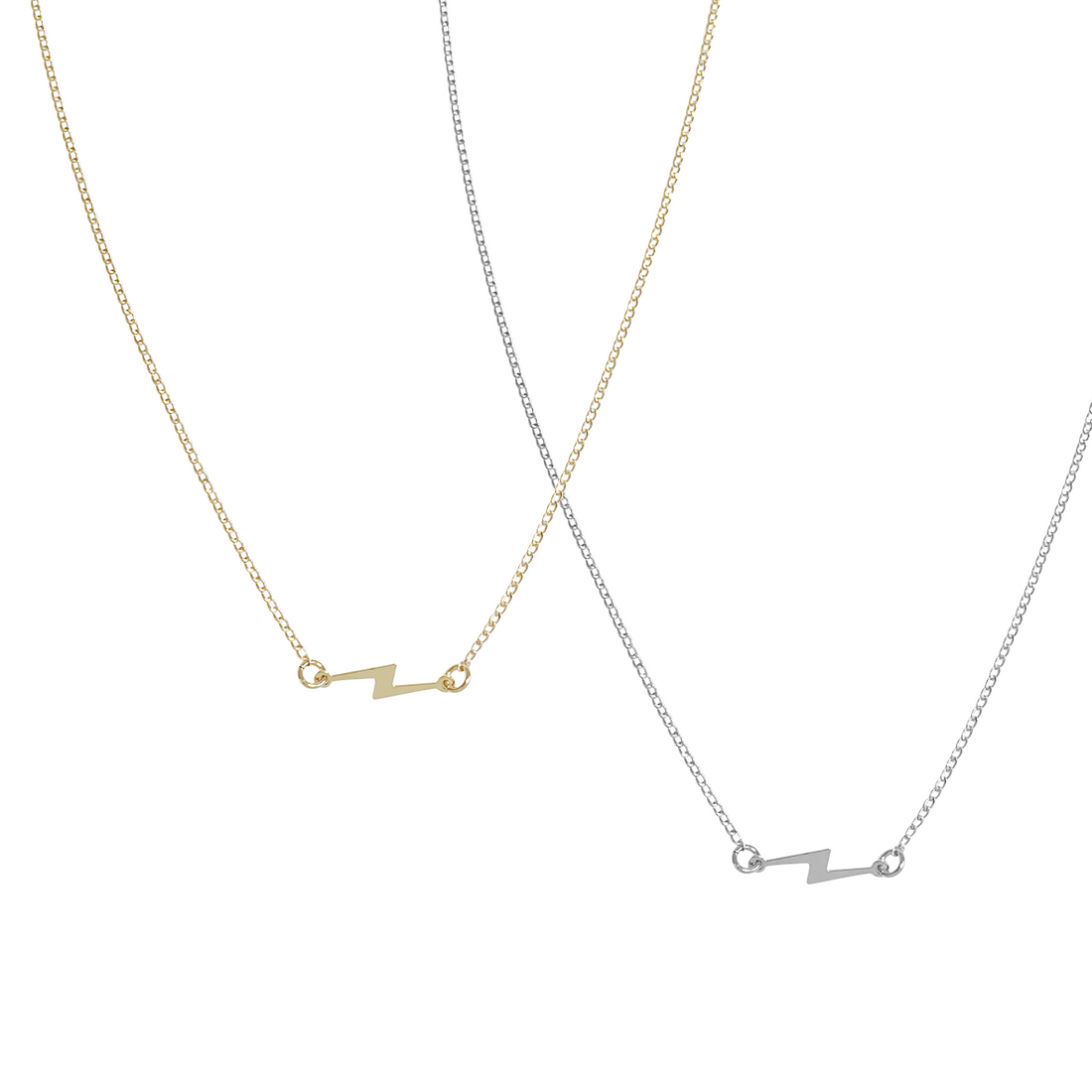 Pip Bolt Necklace in Gold & Silver Colors