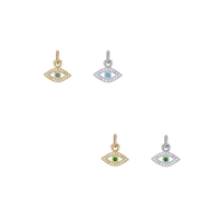 Sia Eye Charm - Gold,Silver,Emerald, Turquoise >>>
