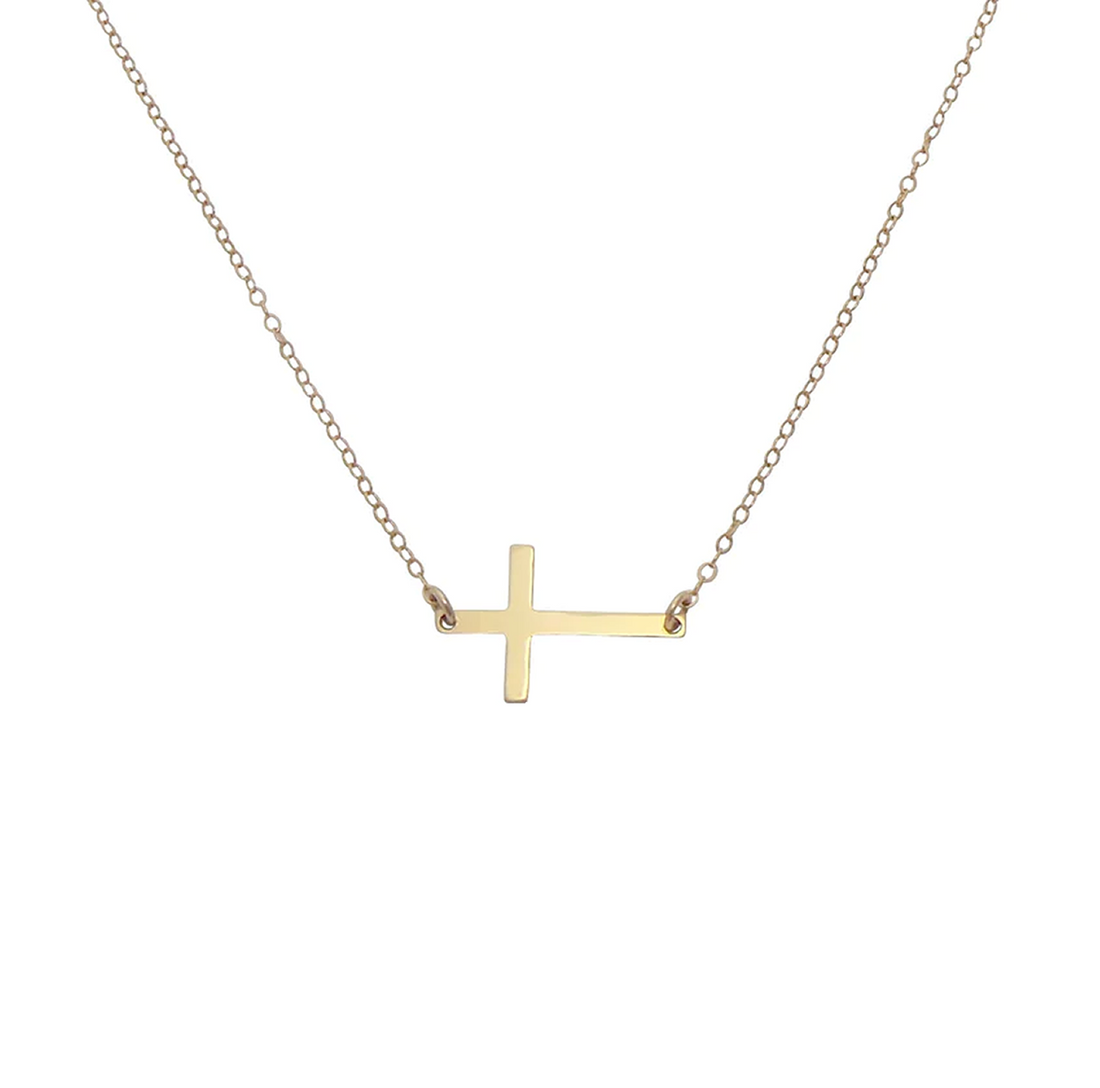 Cross Necklace Gold, Silver, Rose Gold Misuzi - Main Image
