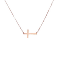 Cross Necklace - Gold, Silver, Rose Gold >>