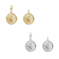 St Anthony Charm 17mm - Gold,Silver >>>