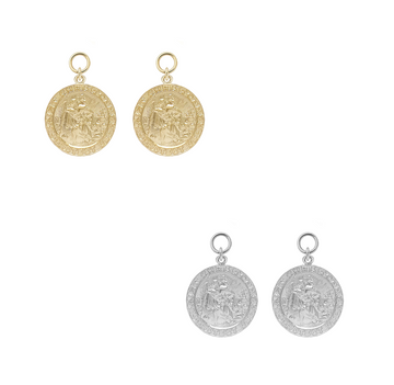 St Christopher Earring Charms 17mm - Gold,Silver >>>