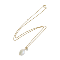 Tess Baroque Pearl Necklace in Gold Color