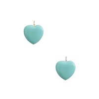 Turquoise Large Heart Charm - Gold,Silver, Rose Gold >>>