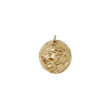 Lion Coin Charm- Gold,Silver >>>