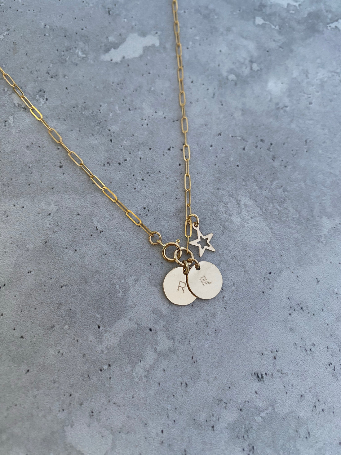 Paula Charm Necklace - Gold, Silver >>