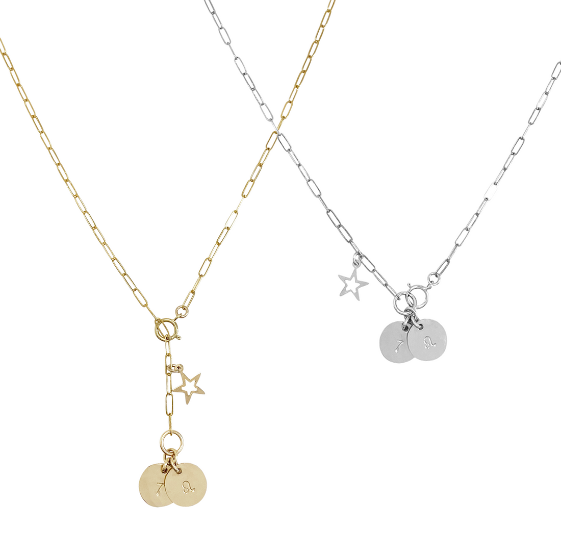 Paula Charm Necklace - Gold, Silver >>